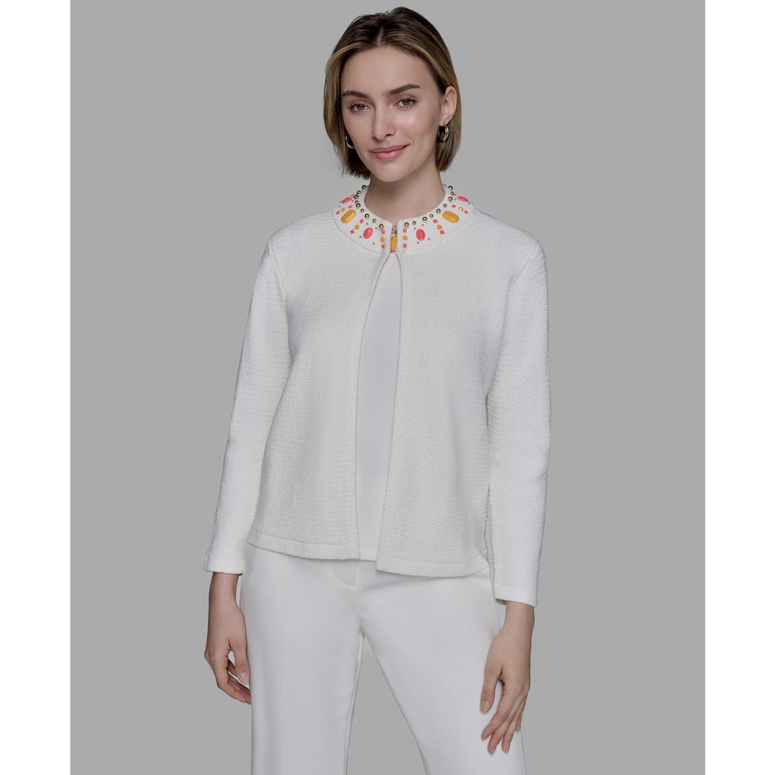 Veste 'Embellished-Neck' pour Femmes