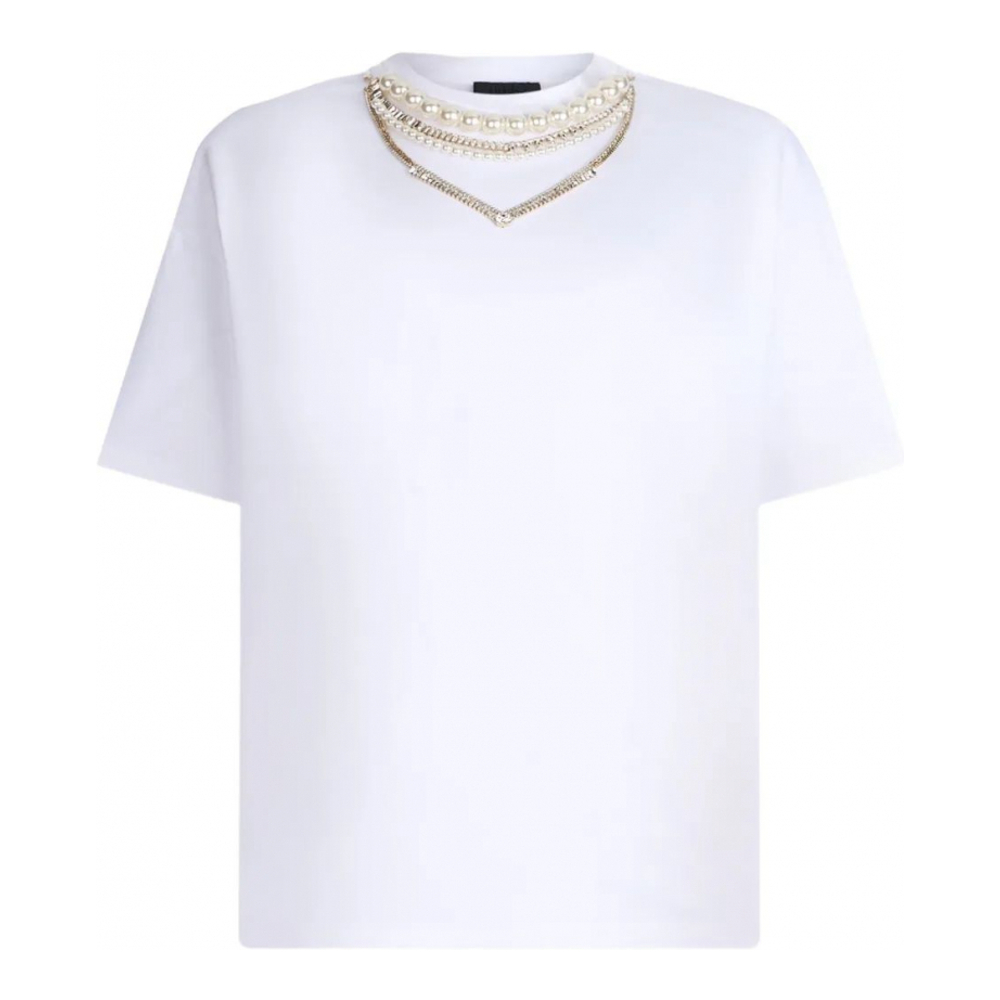T-shirt 'Rhinestone-Embellished' pour Femmes