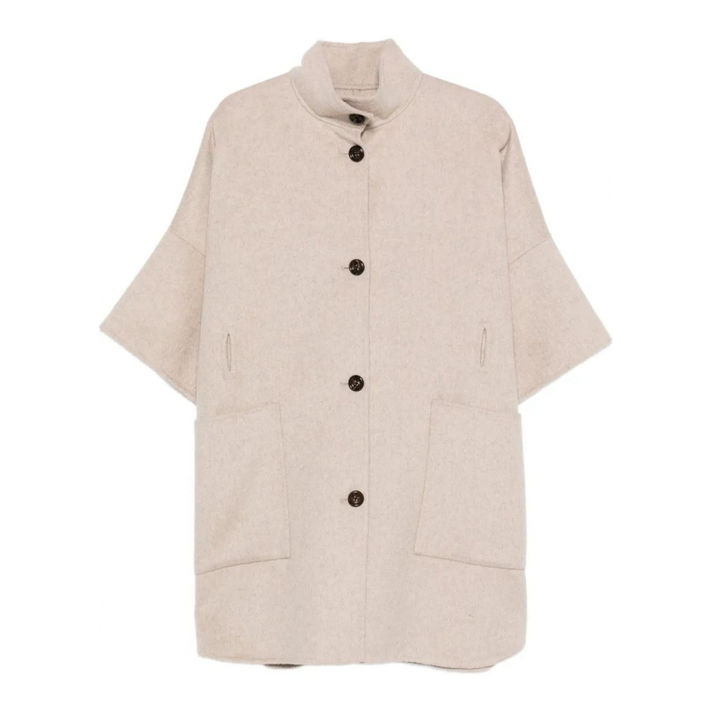 Manteau 'Button-Fastening Single-Breasted' pour Femmes