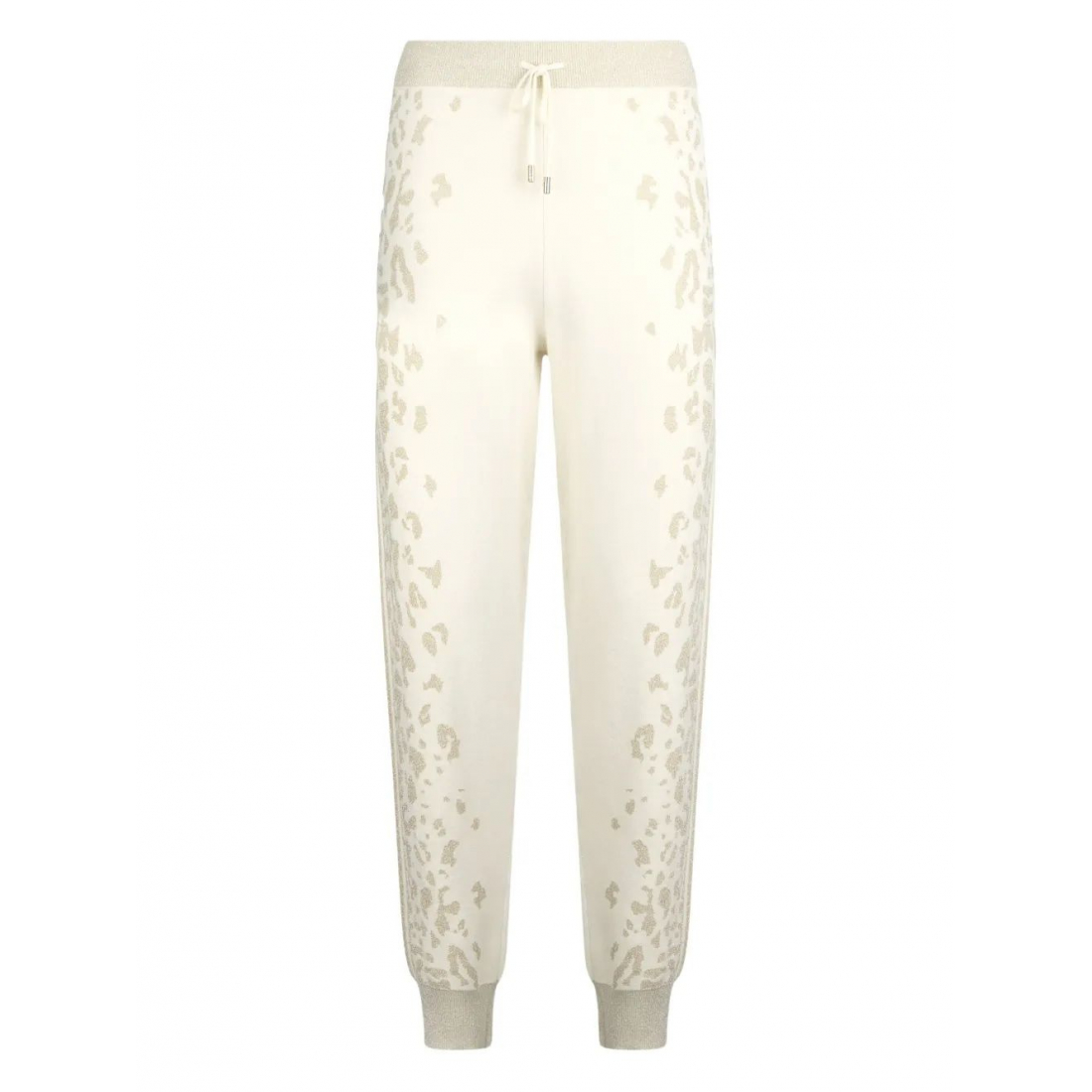 Pantalon 'Animal-Print Elastic-Cuff' pour Femmes