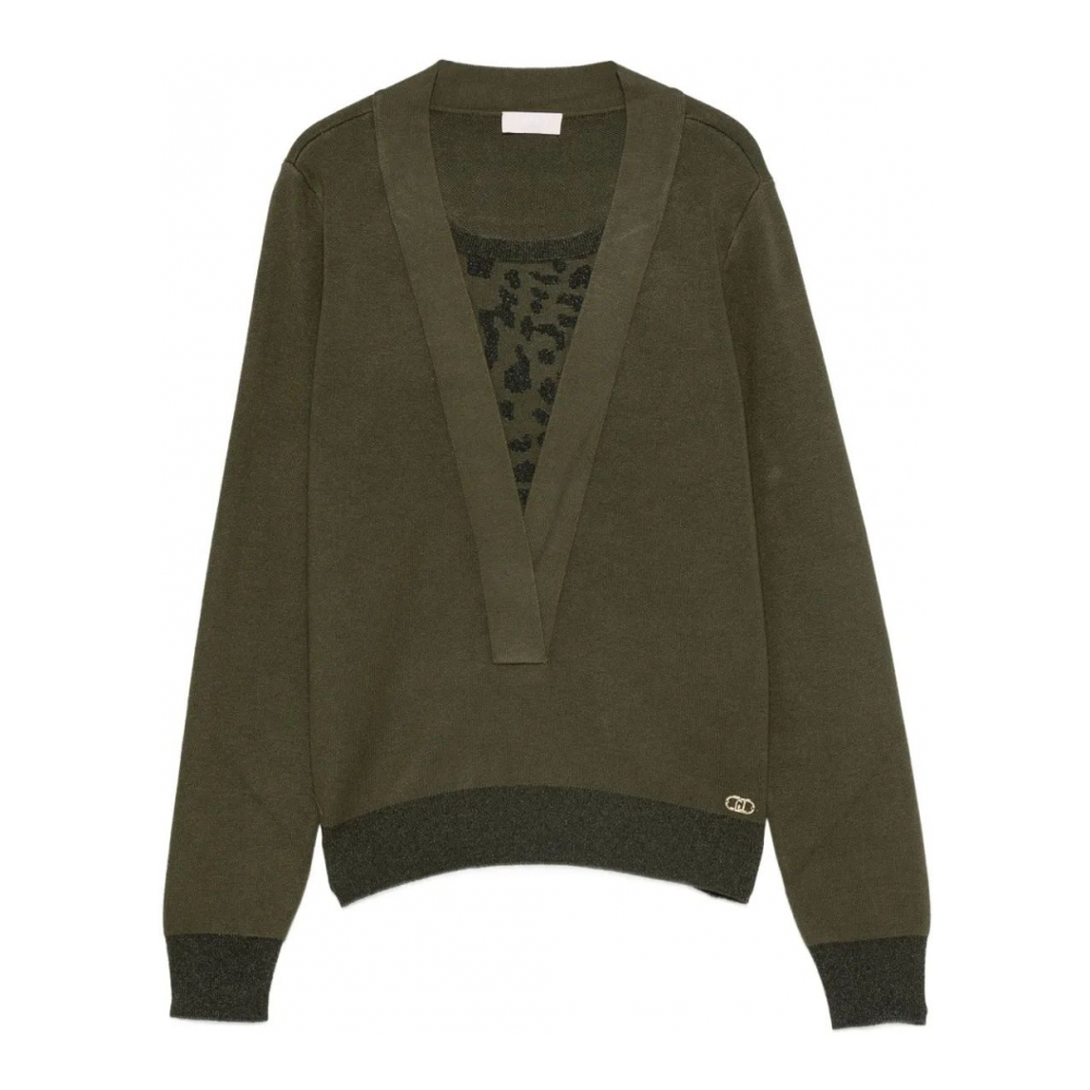 Women's 'Patterned-Insert' Sweater