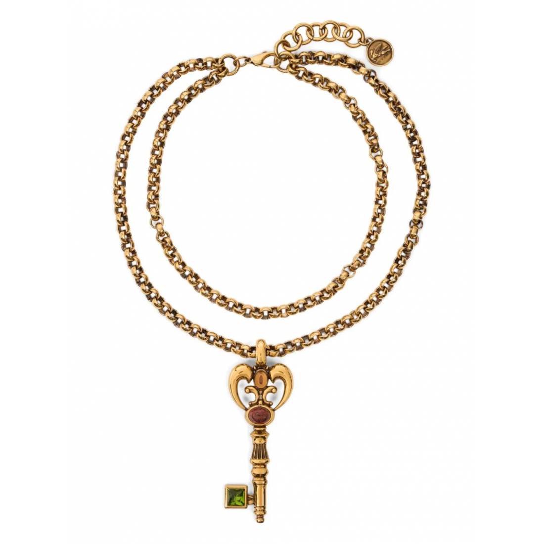 'Key-Shaped Double-Chain' Halskette für Damen