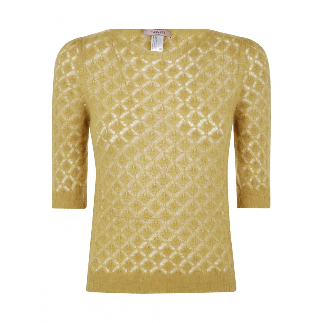 Pull à manches courtes 'Open-Knit' pour Femmes