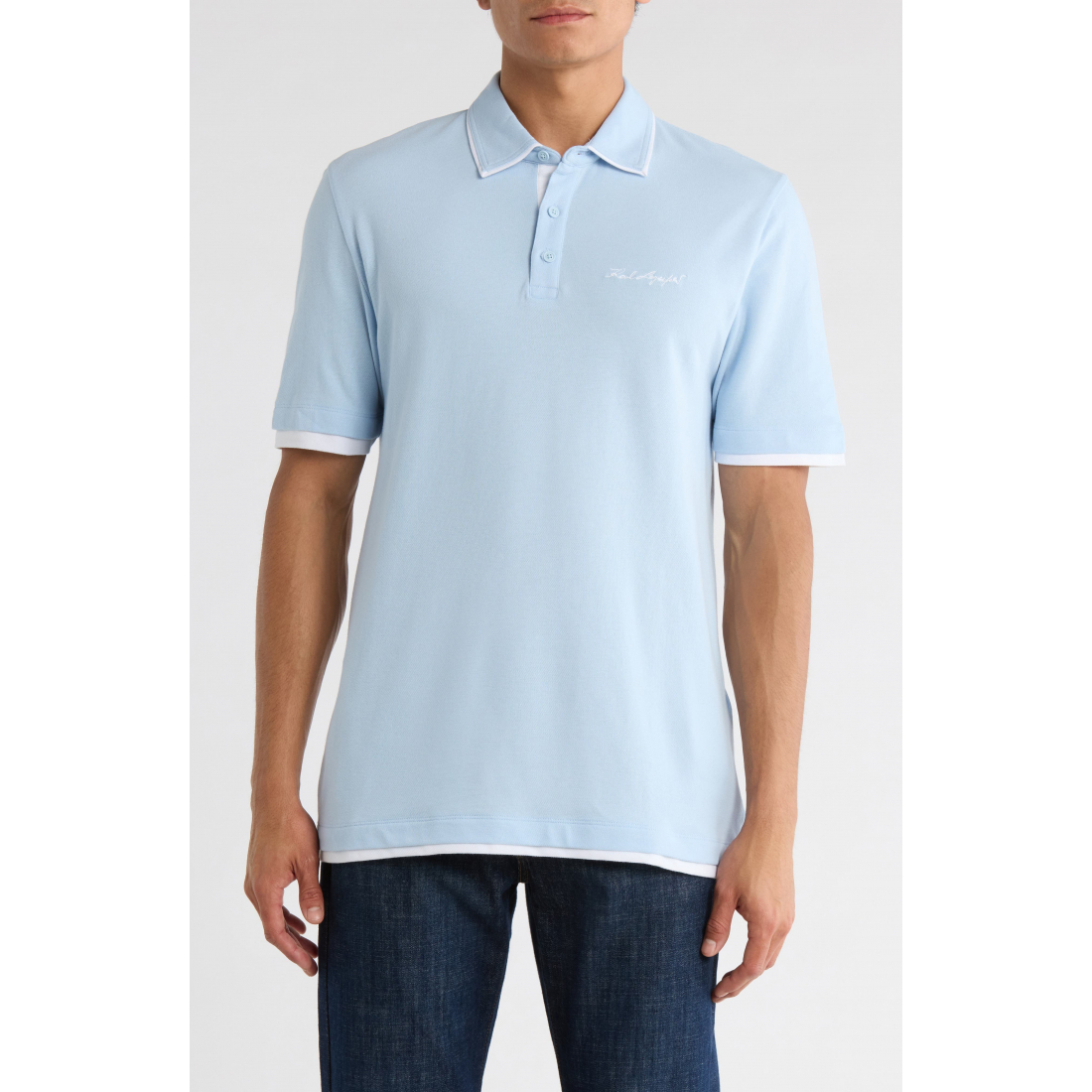Polo 'Chest Logo Stretch' pour Hommes