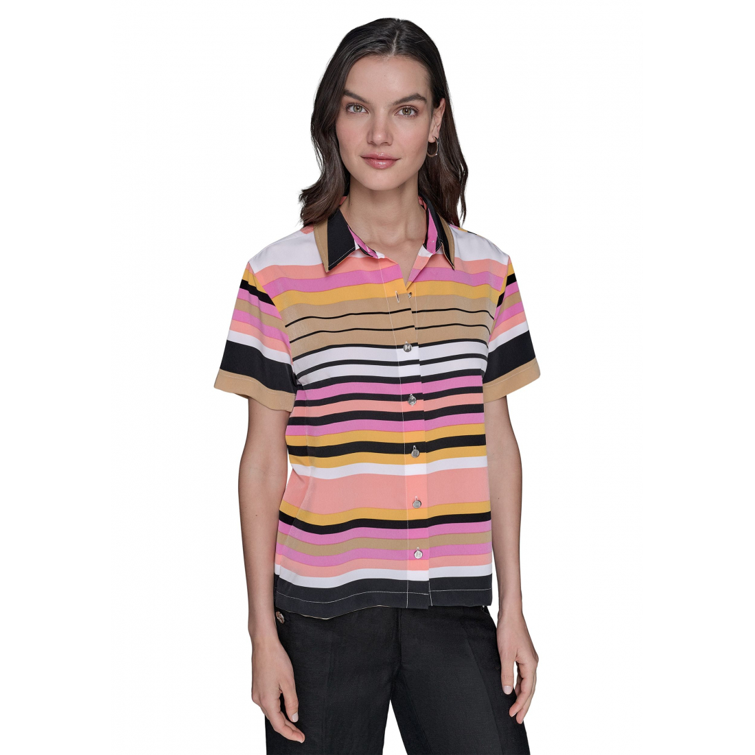 Chemise à manches courtes 'Destination Camp' pour Femmes
