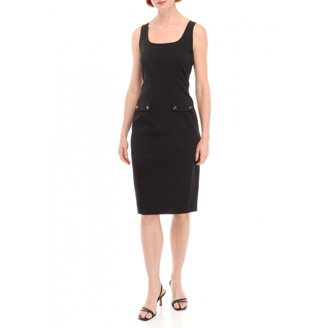 Robe sans manches 'Square Neck Solid' pour Femmes