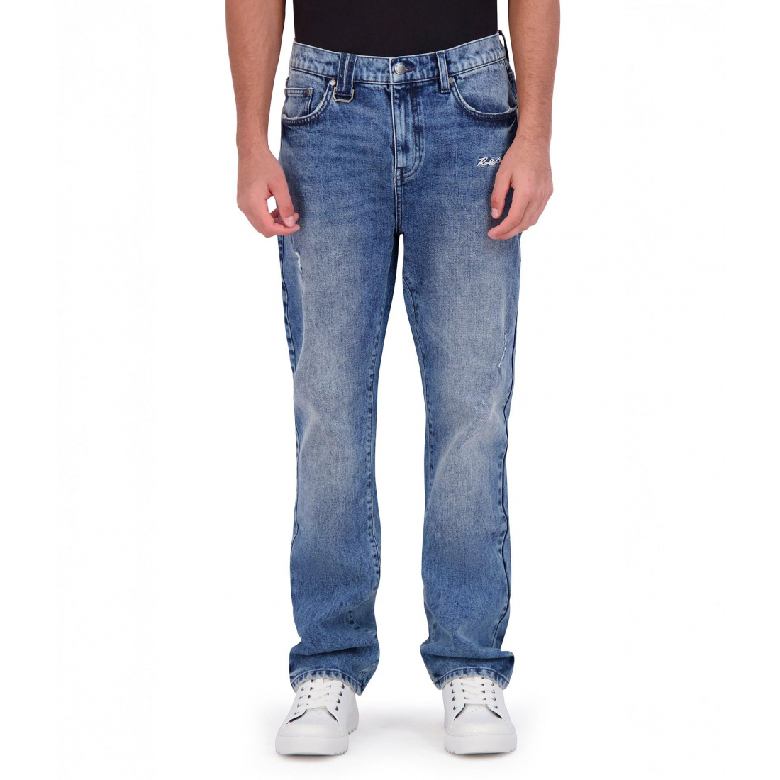 Jeans '5 Pocket With Signature Logo' pour Hommes