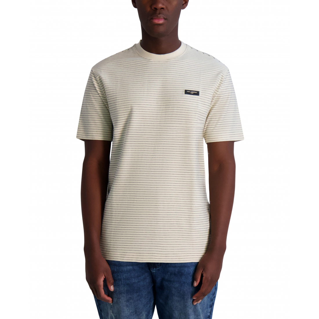 T-shirt 'Textured Stripe' pour Hommes