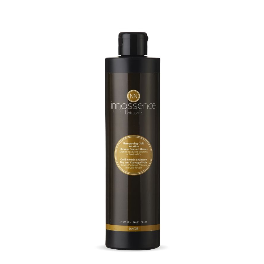 Innossence - Shampooing Gold Kératine Cheveux Secs & Abîmés - 500 ml