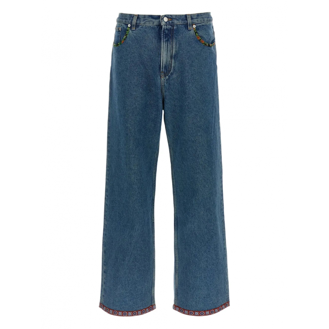 Jeans 'Floral-Insert' pour Hommes