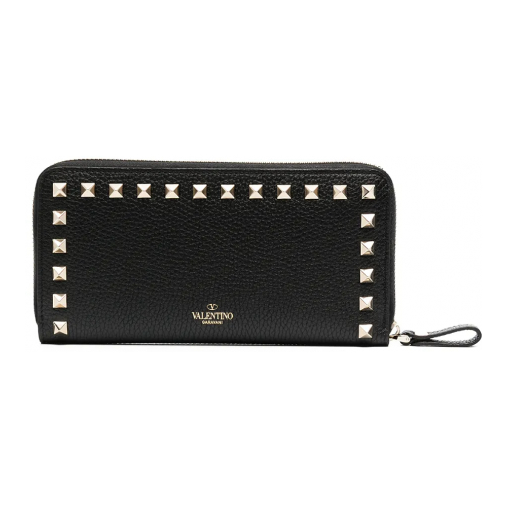 Women's 'Rockstud-Embellishment Zip-Fastening' Wallet