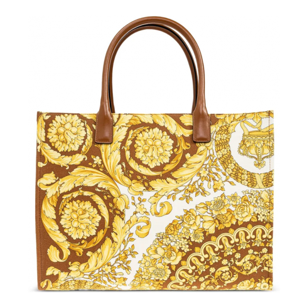 Sac Cabas 'Baroque-Print Logo-Appliqué' pour Femmes
