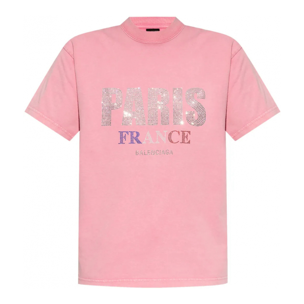 T-shirt 'Logo-Studded' pour Femmes