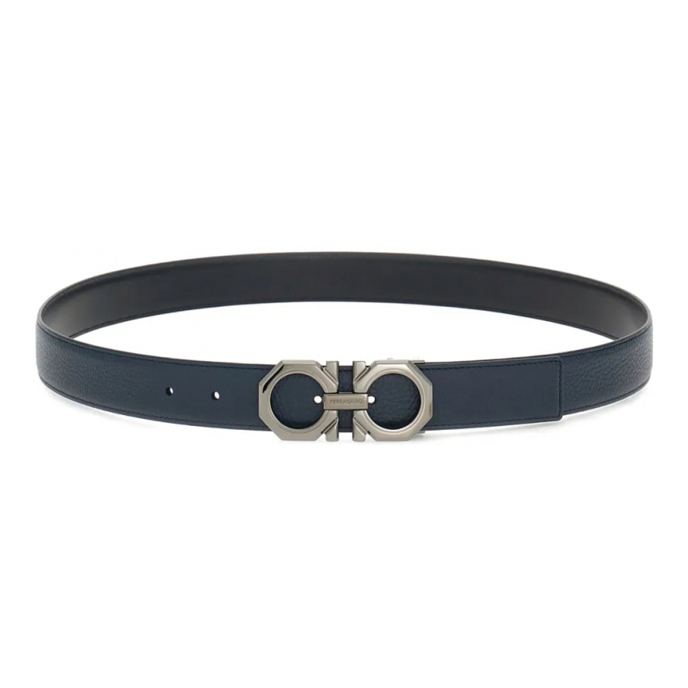 Ceinture 'Gancini-Buckle Reversible' pour Hommes