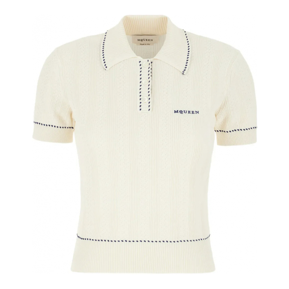 Polo 'Ribbed' pour Femmes