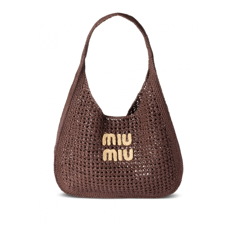 Women's 'Raffia-Effect' Shoulder Bag