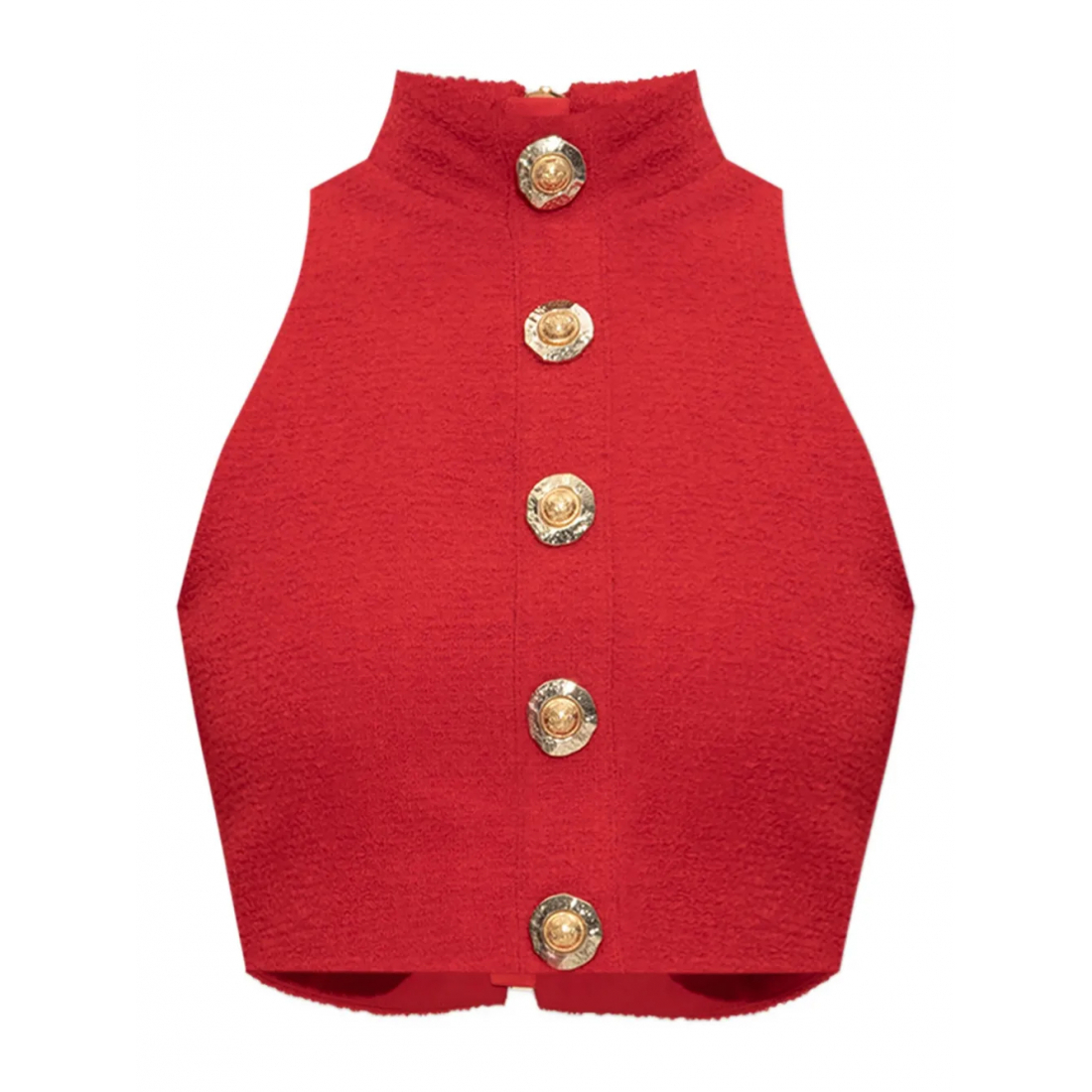 Crop Top 'Button-Detail' pour Femmes