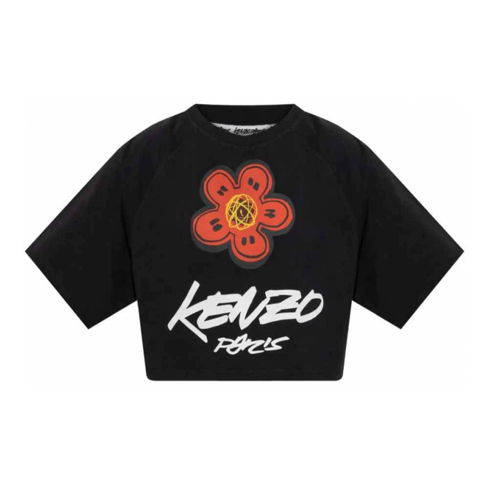 T-shirt 'Boke Flower Cropped' pour Femmes