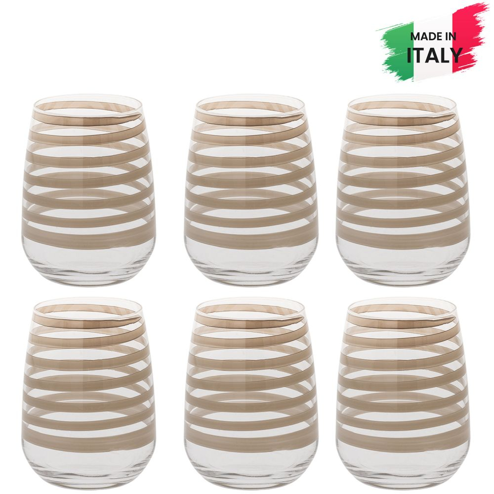 'Turtle Malva' Water Glass Set - 350 ml, 6 Pieces