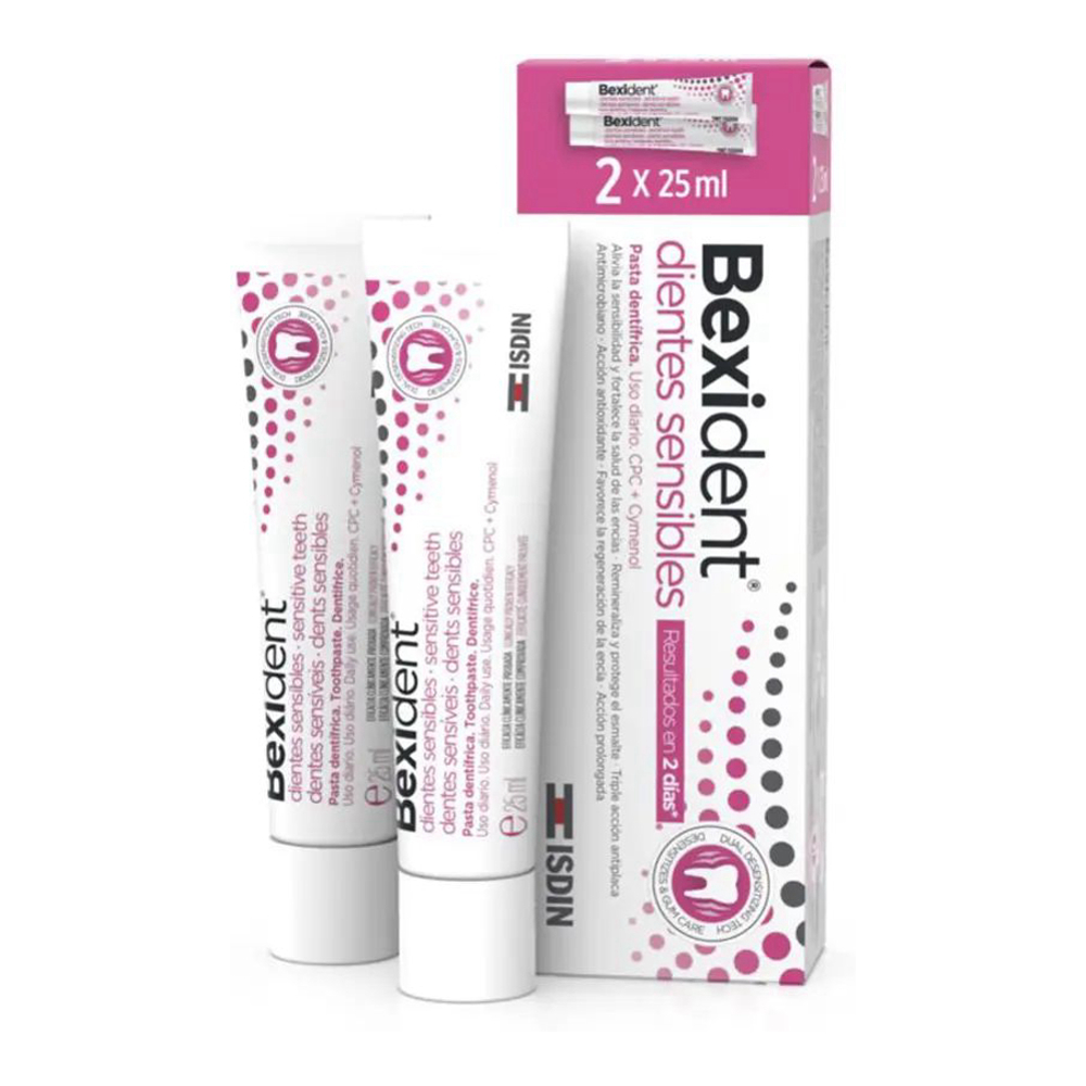 Dentifrice 'Bexident Sensitive Teeth' - 25 ml, 2 Pièces