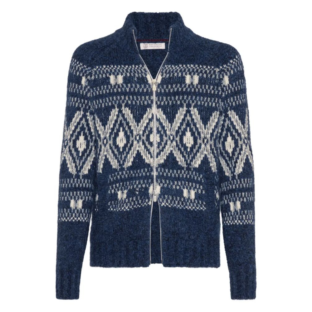 Men's 'Geometric jacquard' Cardigan