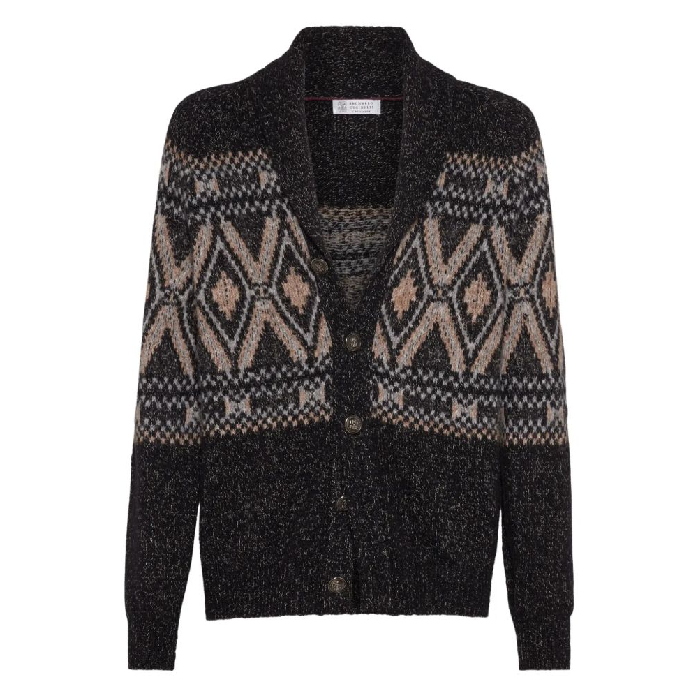 Cardigan 'Shawl-Collar Patterned' pour Hommes