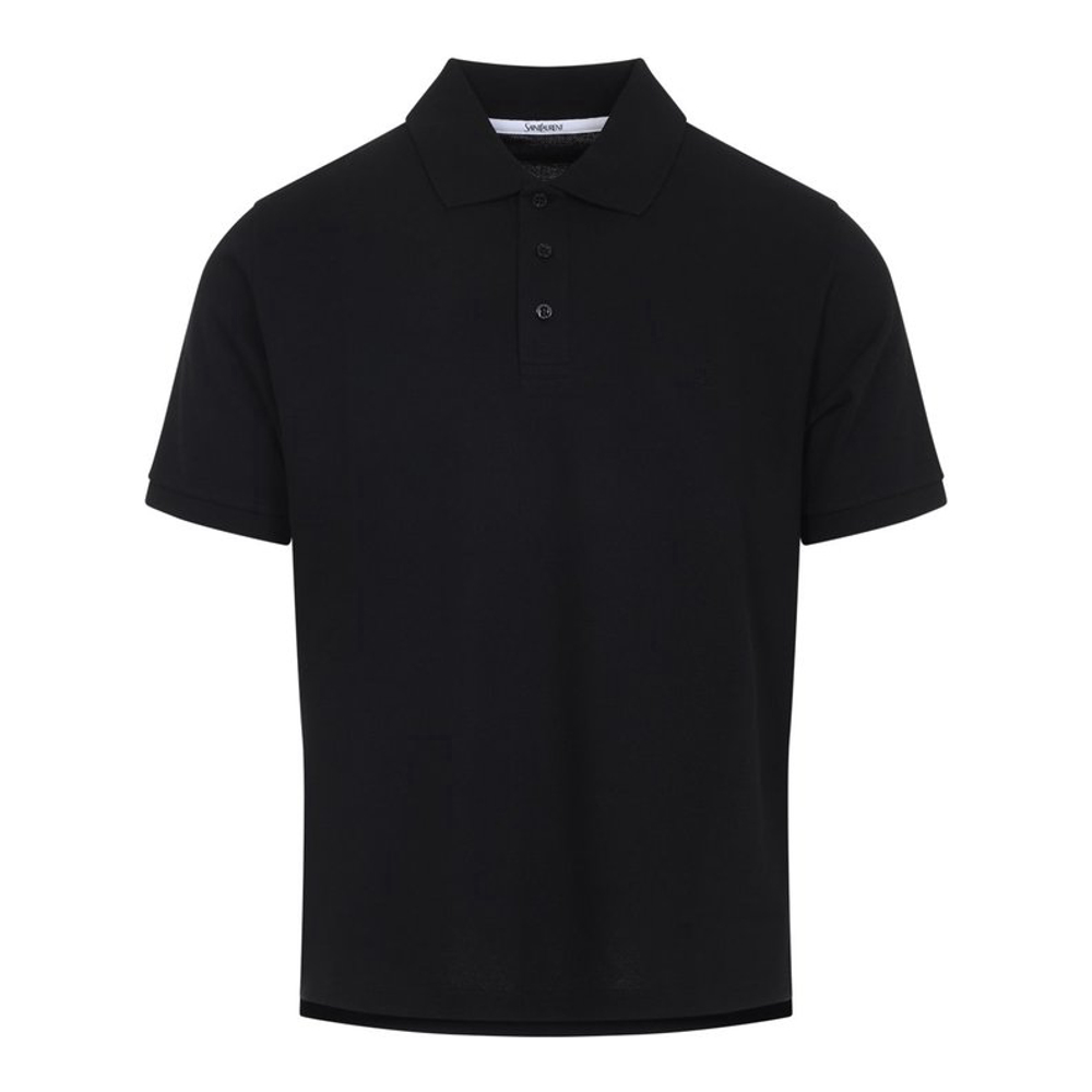'Button Detailed Short-Sleeved' Polohemd für Herren
