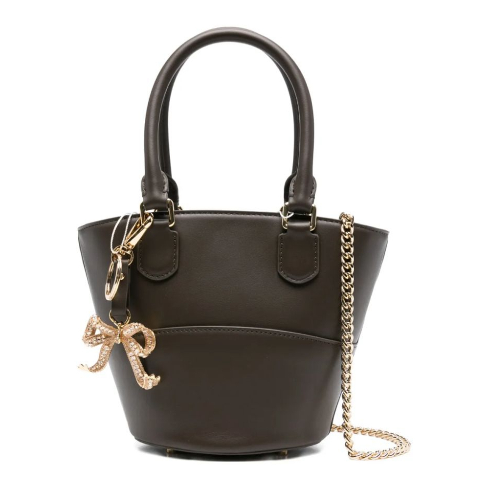 Women's 'Bow-Charm' Bucket Bag