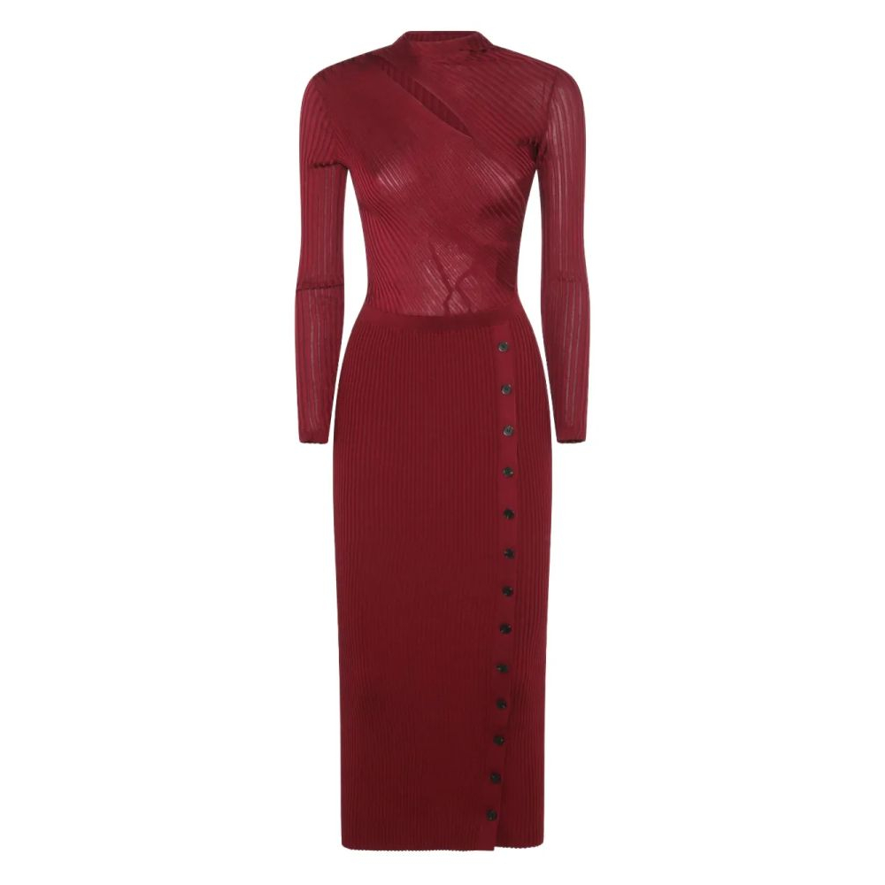 Robe à manches longues 'Ribbed' pour Femmes