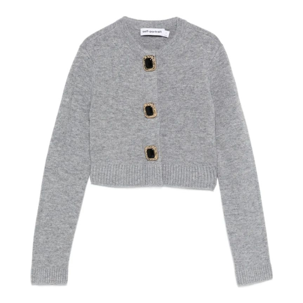 Women's 'Embellished-Button' Cardigan