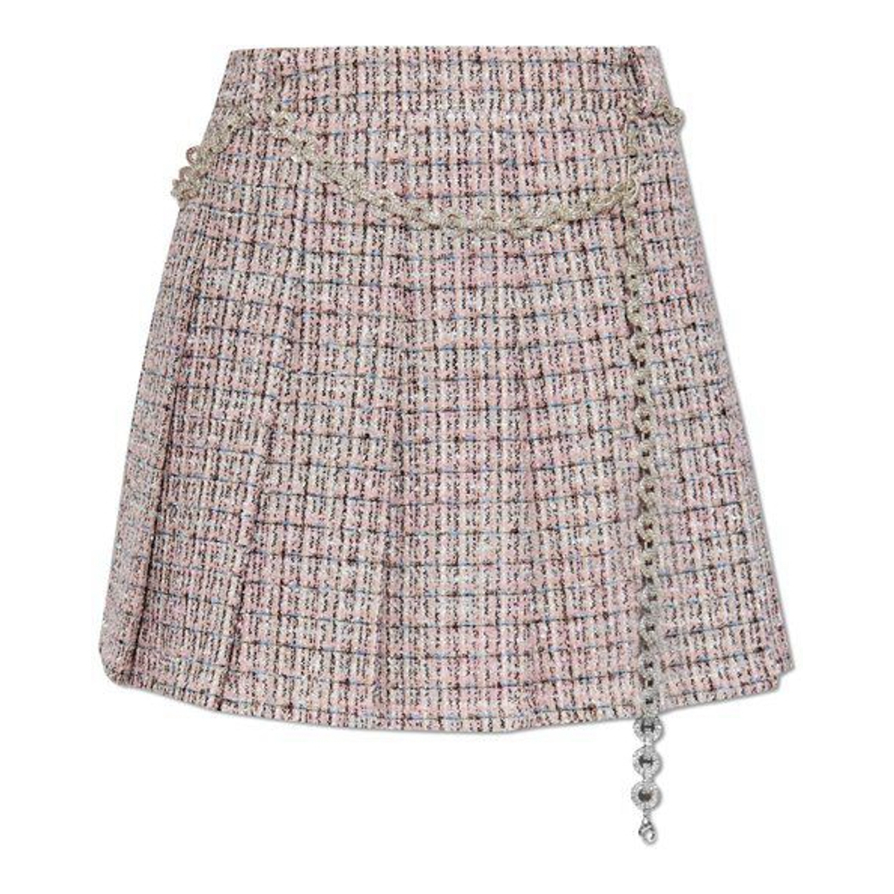 Mini Jupe 'Pleated Chain' pour Femmes