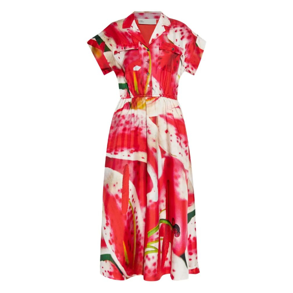 Robe Midi 'Graphic-Print' pour Femmes