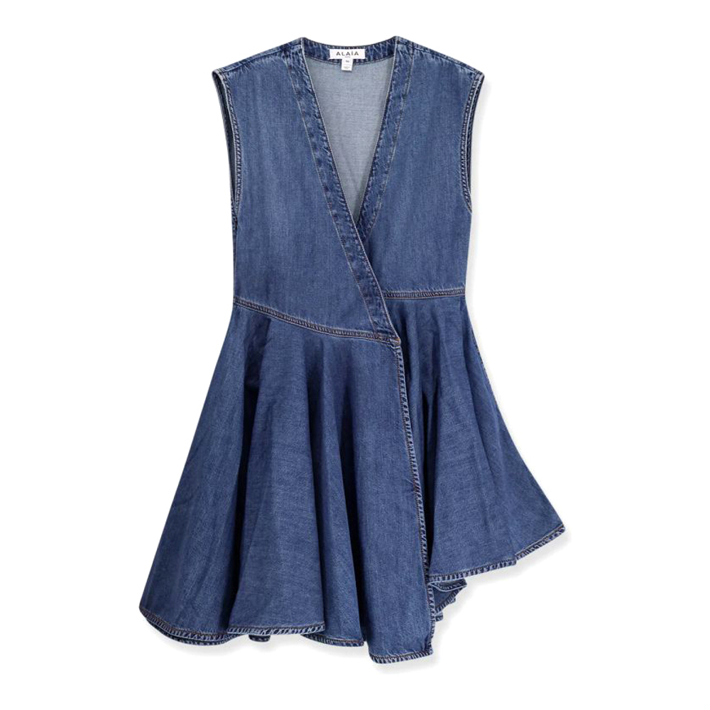 Robe en jean 'Wrap' pour Femmes