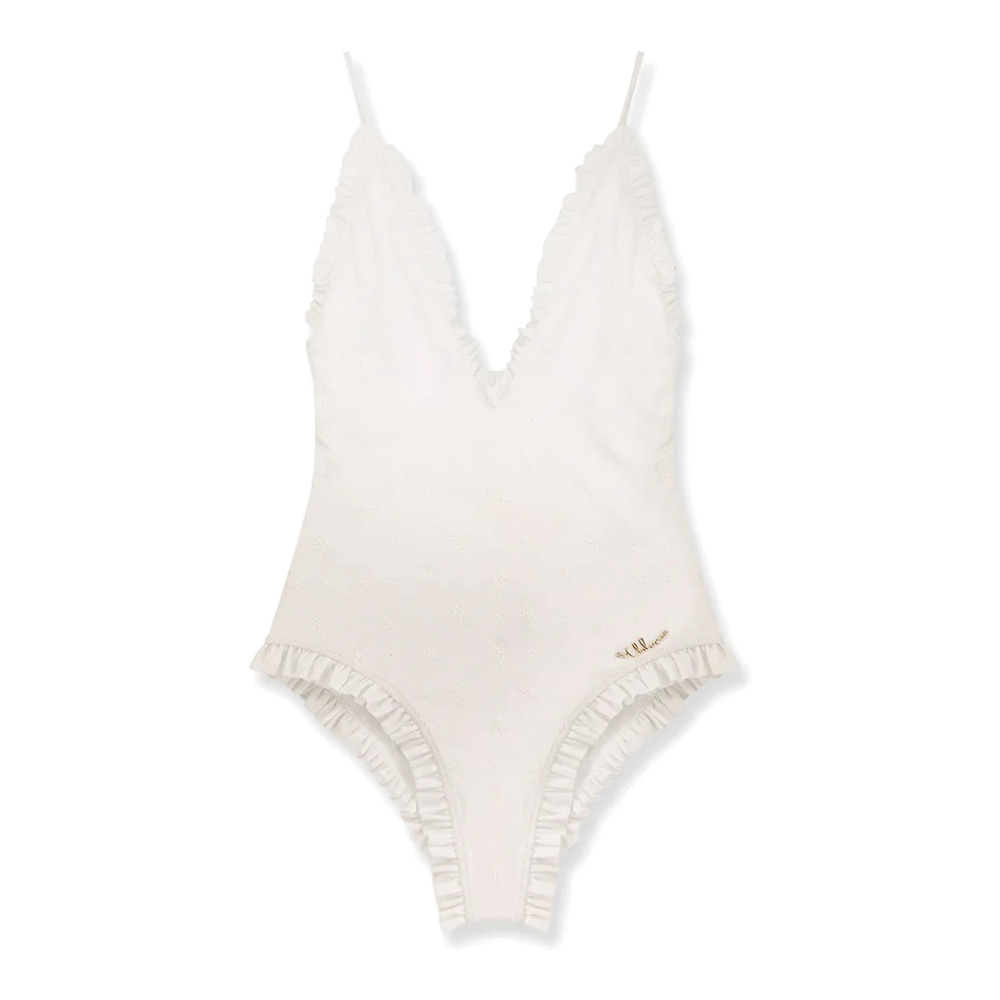 Maillot de bain 'Ruffled V-Neck' pour Femmes