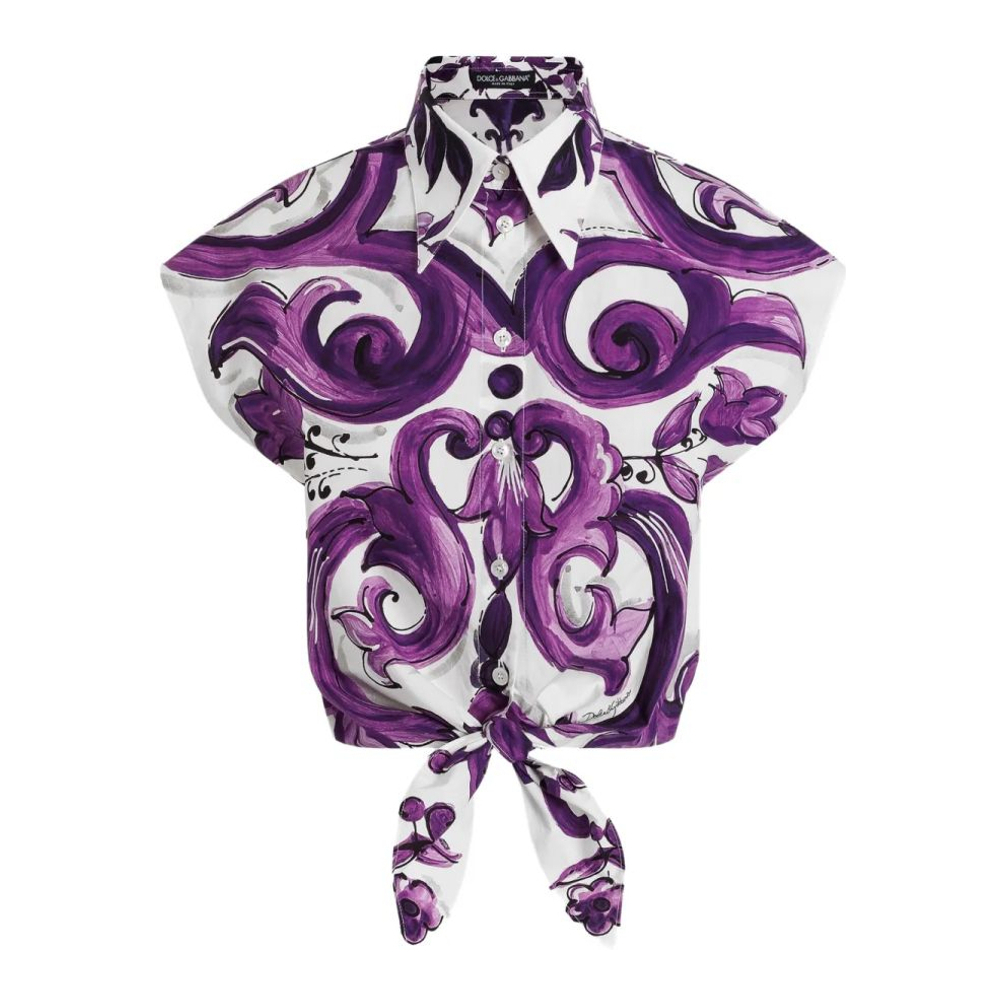 Chemise à manches courtes 'Graphic-Print' pour Femmes