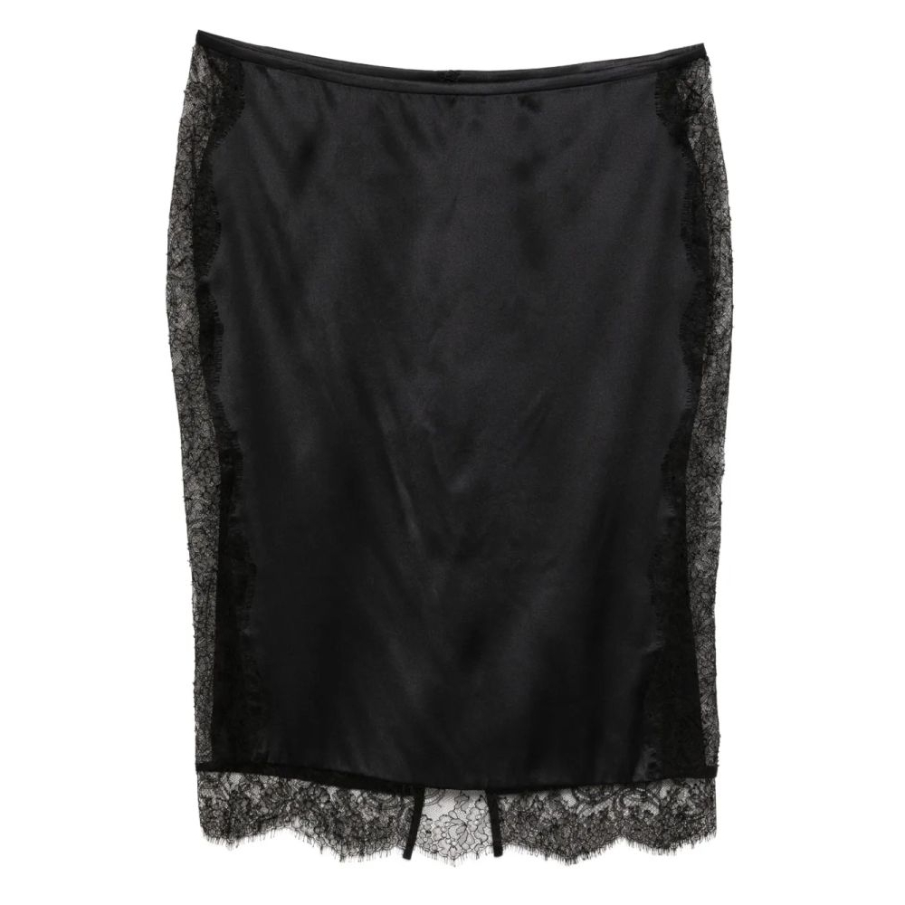 Women's 'Lace-Trimmed' Midi Skirt