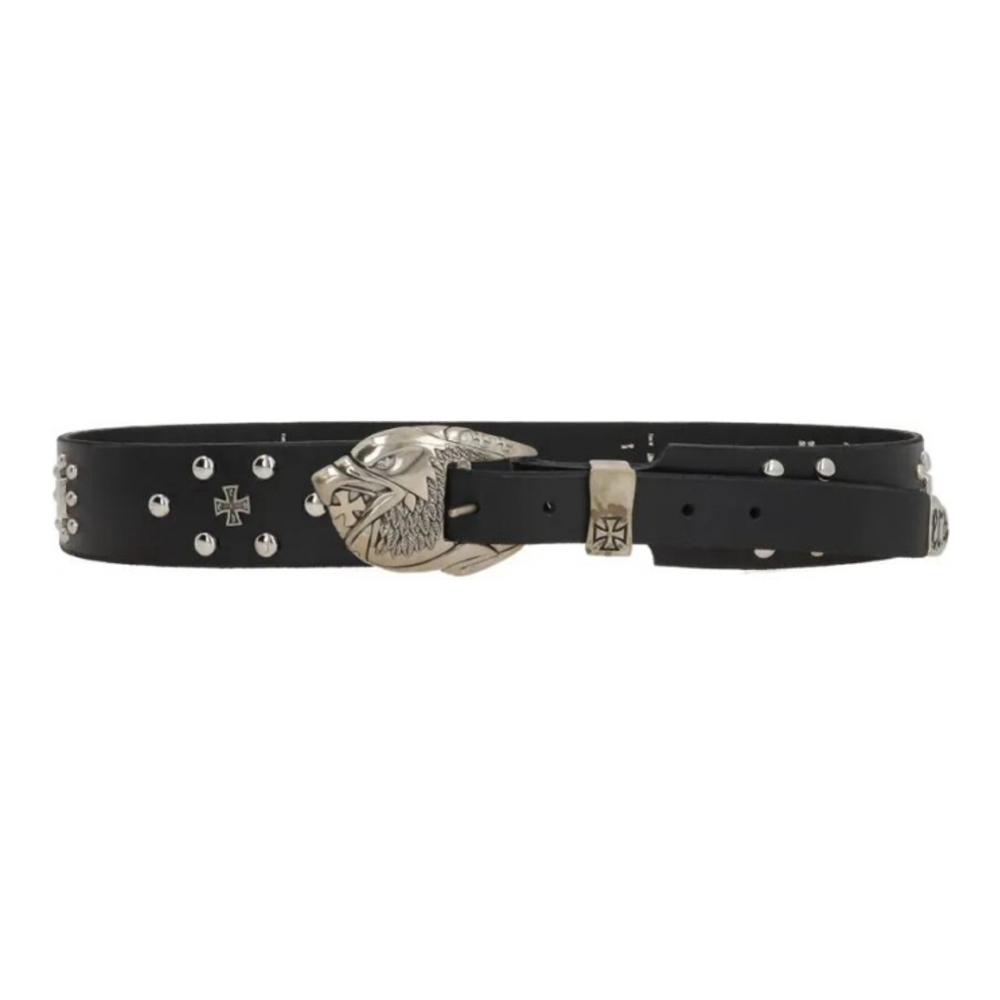 Ceinture 'Eagle-Head Studded' pour Hommes