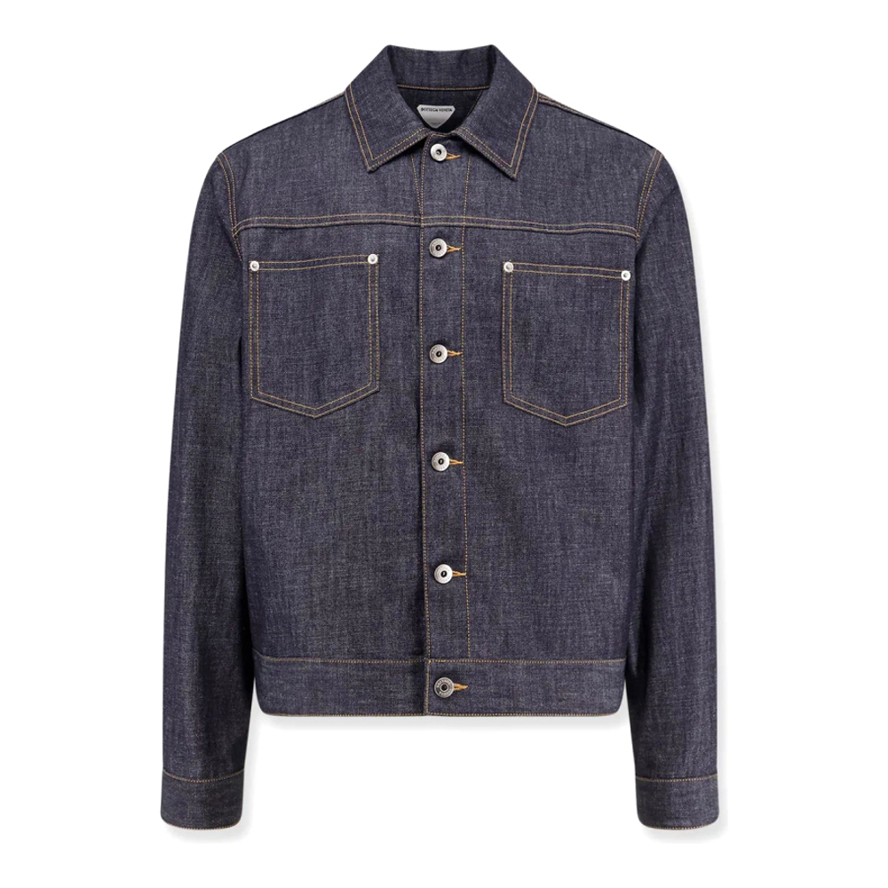 Veste en jeans 'Iconic Intrecciato Patch' pour Hommes