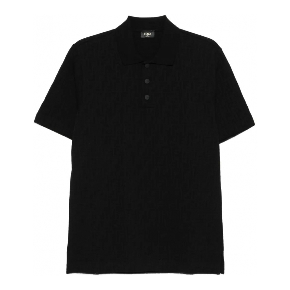 Men's 'Textured Button' Polo Shirt