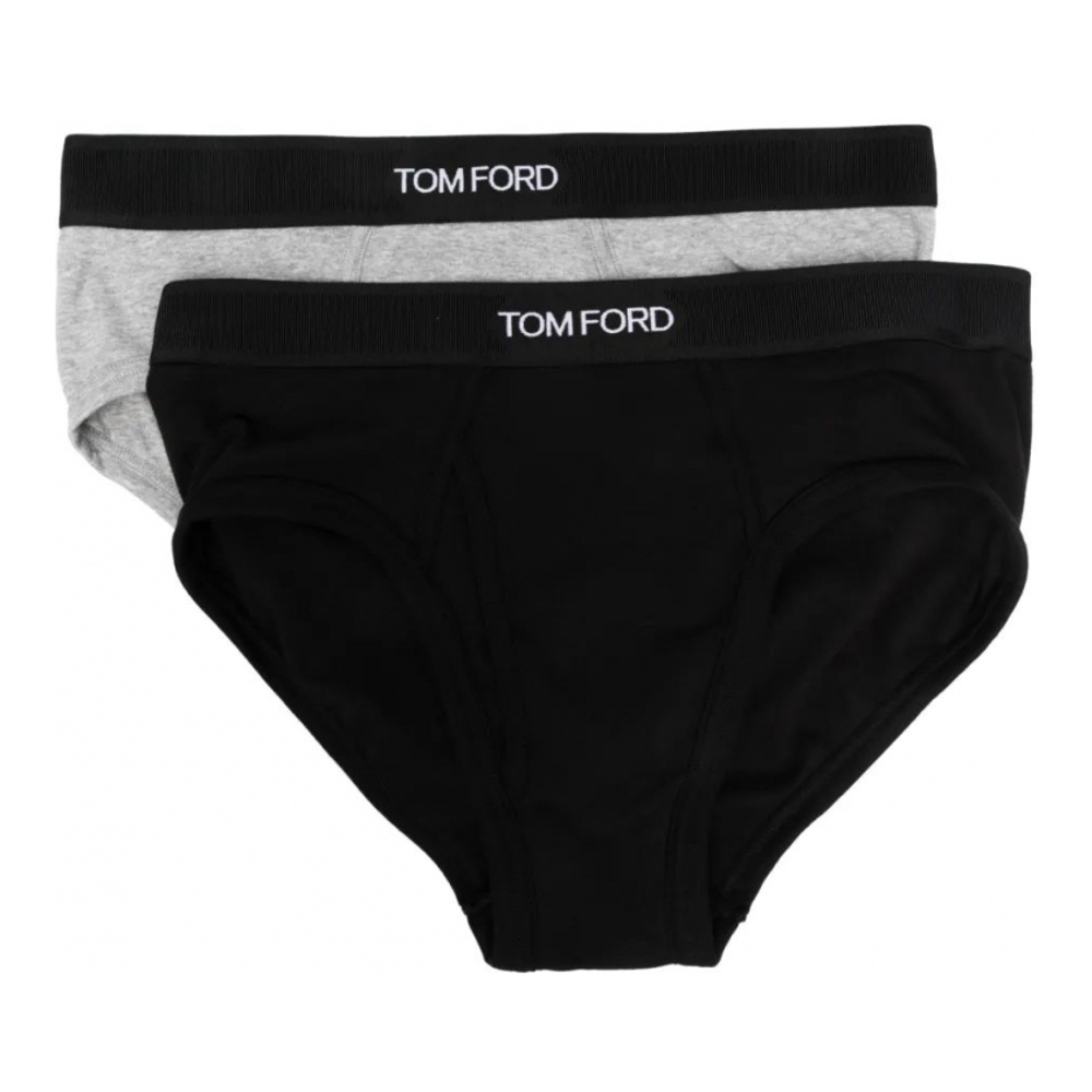 'Logo-Waist' Unterhose für Herren - 2 Stücke