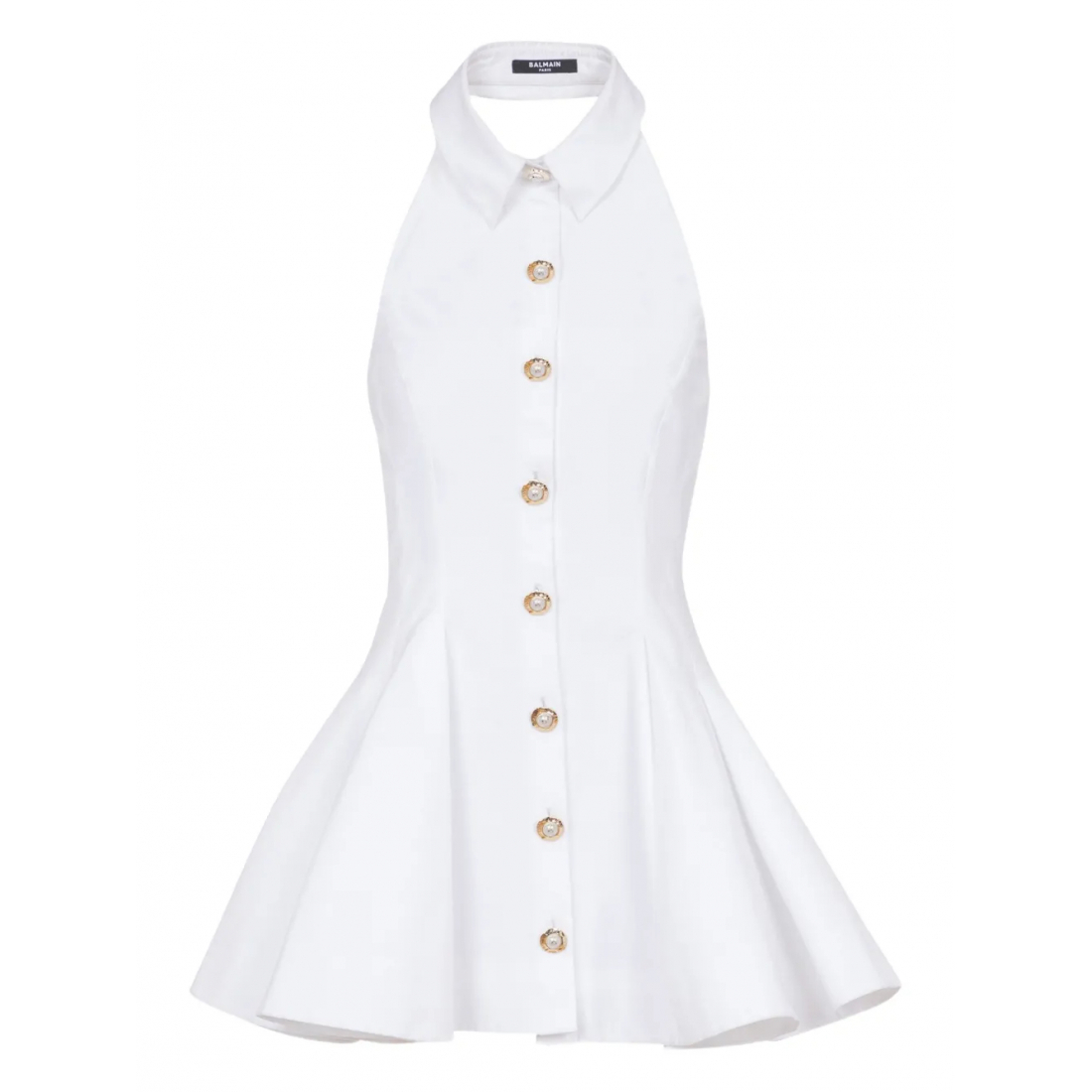 Robe mini 'Backless Poplin' pour Femmes