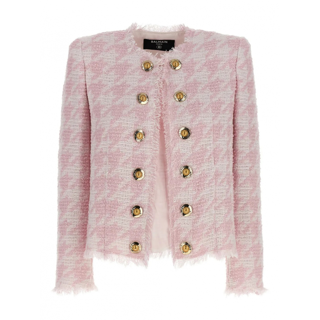 Blazer 'Tweed Frayed-Edge' pour Femmes