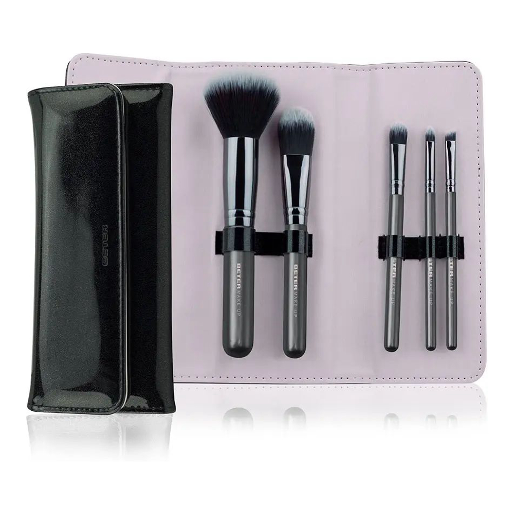 Set de pinceaux de maquillage 'Black Day To Night Collection' - 6 Pièces
