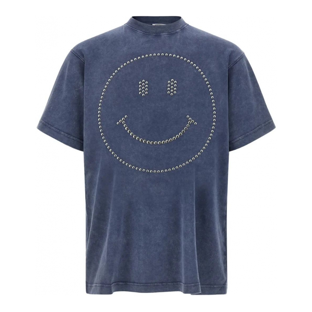 T-shirt 'Stud-Embellished Smiley' pour Hommes