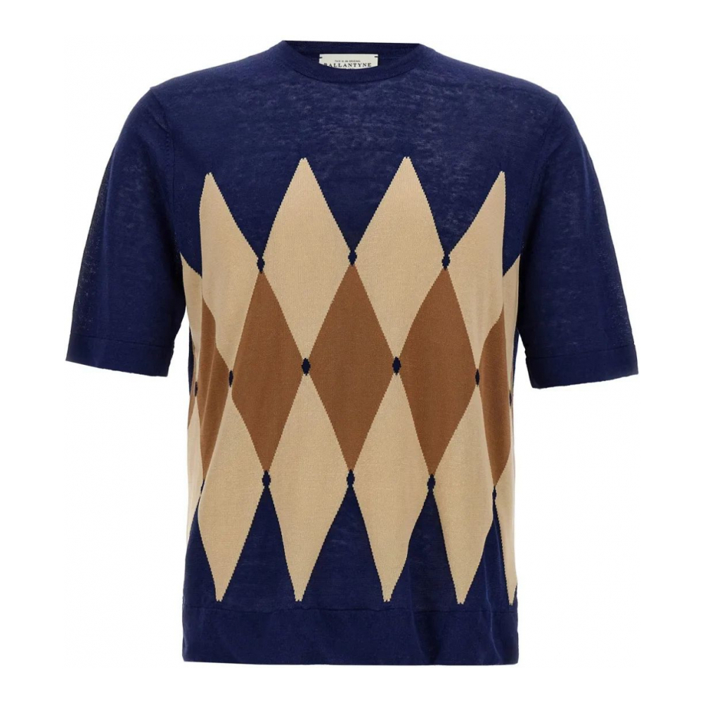 T-shirt 'Argyle-Jacquard' pour Hommes