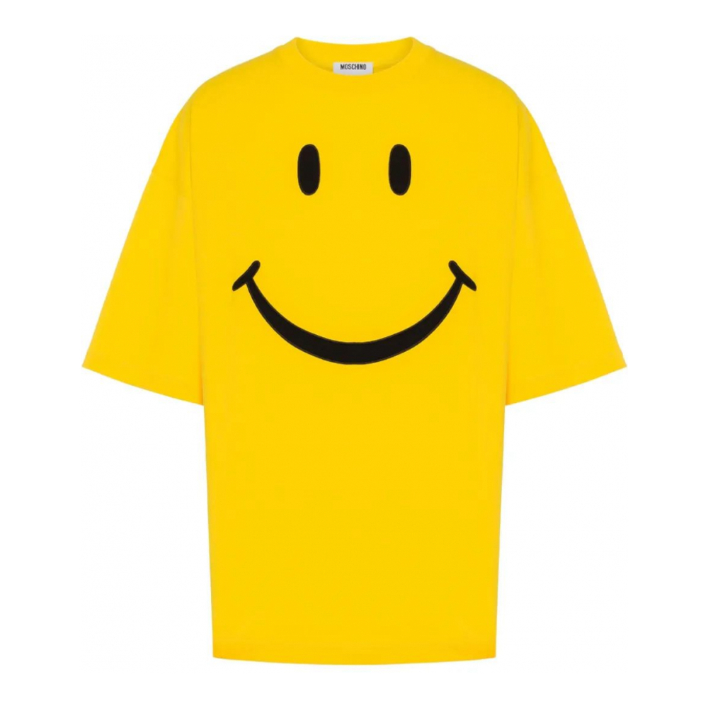 T-shirt 'Smiley-Print' pour Hommes