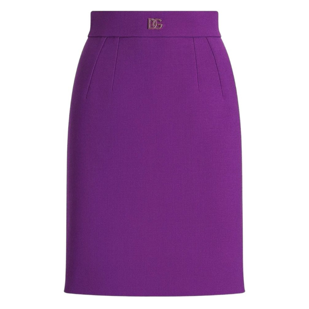 Jupe Midi 'Metallic Logo' pour Femmes