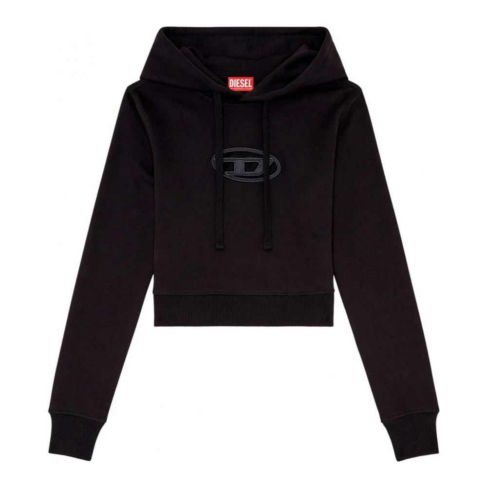 Sweatshirt à capuche  'Logo-Patch Drawstring' pour Femmes