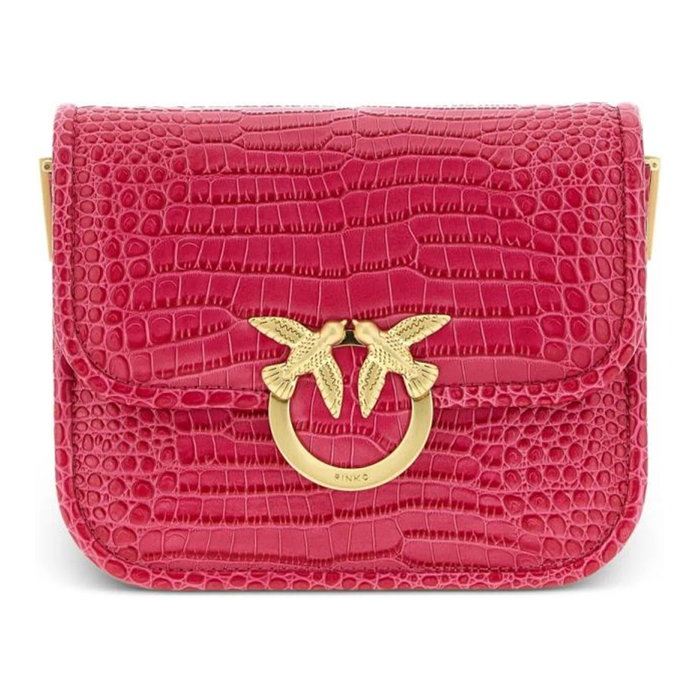 Women's 'Crocodile-Effect' Shoulder Bag