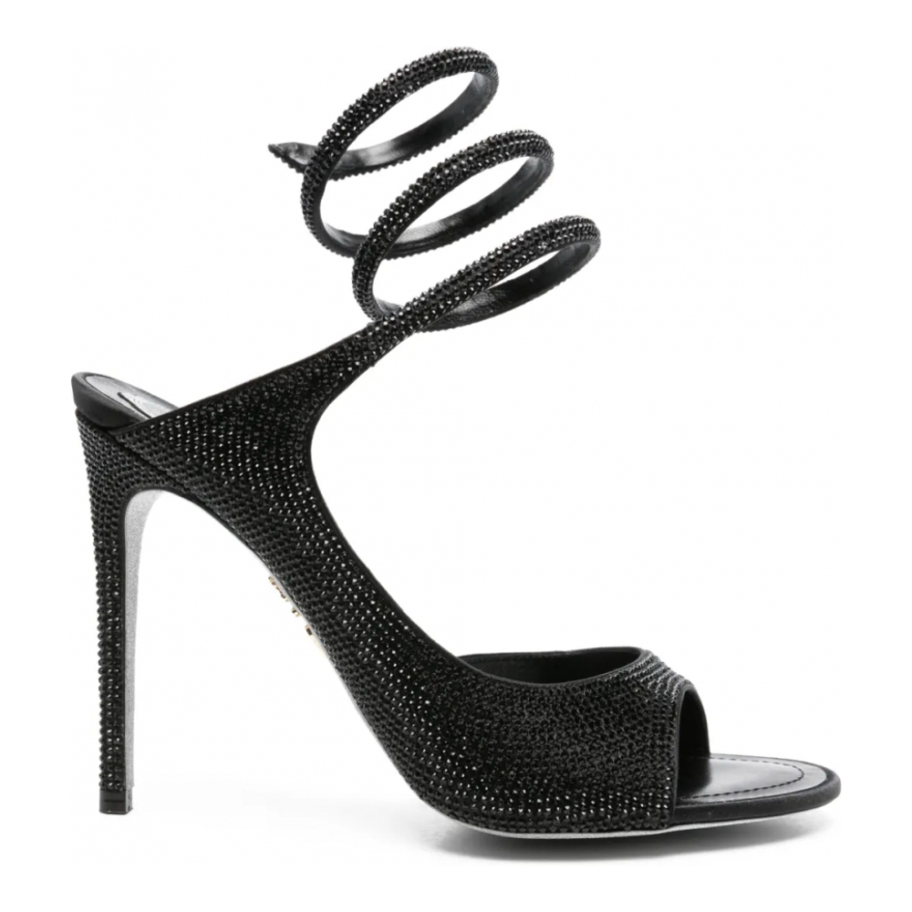 Sandales à talon 'Crystal-Embellished Spiral-Wrap' pour Femmes